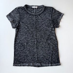 Rag & Bone Gray Black Heather Tee Shirt Size Medium